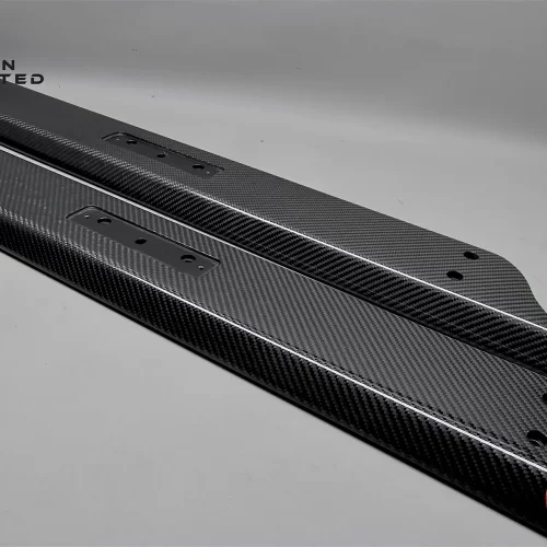 Aston Martin DB9 DBS Vantage Gloss Finish Carbon Fiber Interior Door Sill Plates