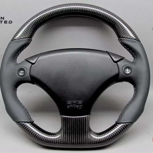 Aston Martin DB7 Vantage Volante Gloss Finish Carbon Fiber Steering Wheel