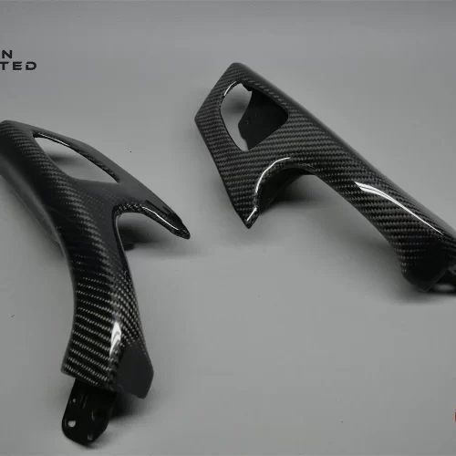 Mercedes R230 SL Class SL550 SL63 Gloss Finish Carbon Fiber Door Grab Handles