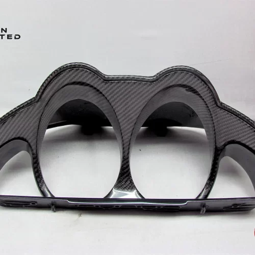 Mercedes R230 SL Class SL550 SL63 Gloss Finish Carbon Fiber Speedometer Cluster Trim 2009-2012 v.1