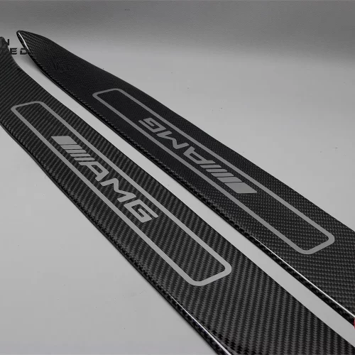 Mercedes W197 SLS 63 AMG Gloss Finish Carbon Fiber Inner Door Sills