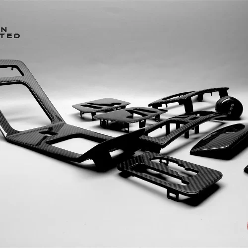 Mercedes W463 G Class G500 G55 AMG Gloss Finish Carbon Fiber Interior Trim Kit 2007-2011