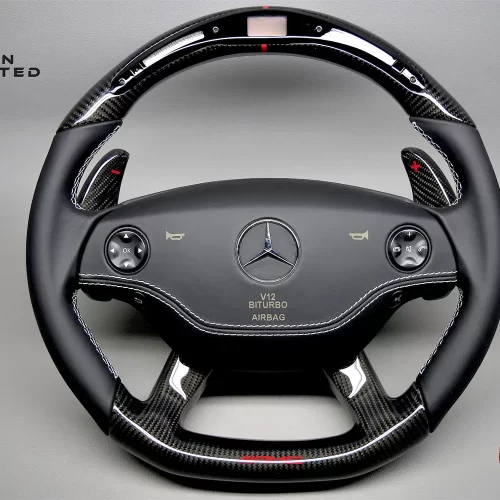 Mercedes W216 CL550 CL63 CL65 W221 S63 S65 Napa Leather Led Carbon Fiber Steering Wheel