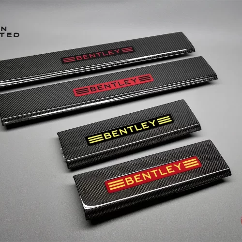 Bentley Bentayga Gloss Finish Carbon Door Sills with Various Colors