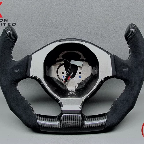 Lamborghini Murcielago LP640 LP650 LP670 LP710 Reventon Alcantara Gloss Finish Carbon Fiber Steering Wheel v.2