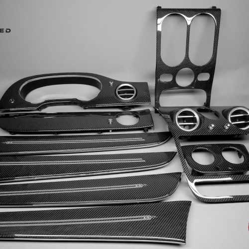 Bentley Bentayga W12 V8 Diesel Speed Mulliner 2016-2020 Gloss Finish Carbon Fiber Interior Trim Kit