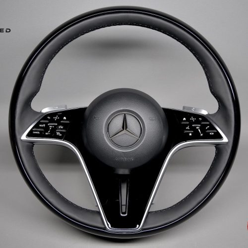 Mercedes X167 GLS450 580 SUV 2024, W167 GLE350 450e 580 4MATIC 2024 Napa Leather Heated & Distronic Plus Piano Black Flowing Lines Steering Wheel